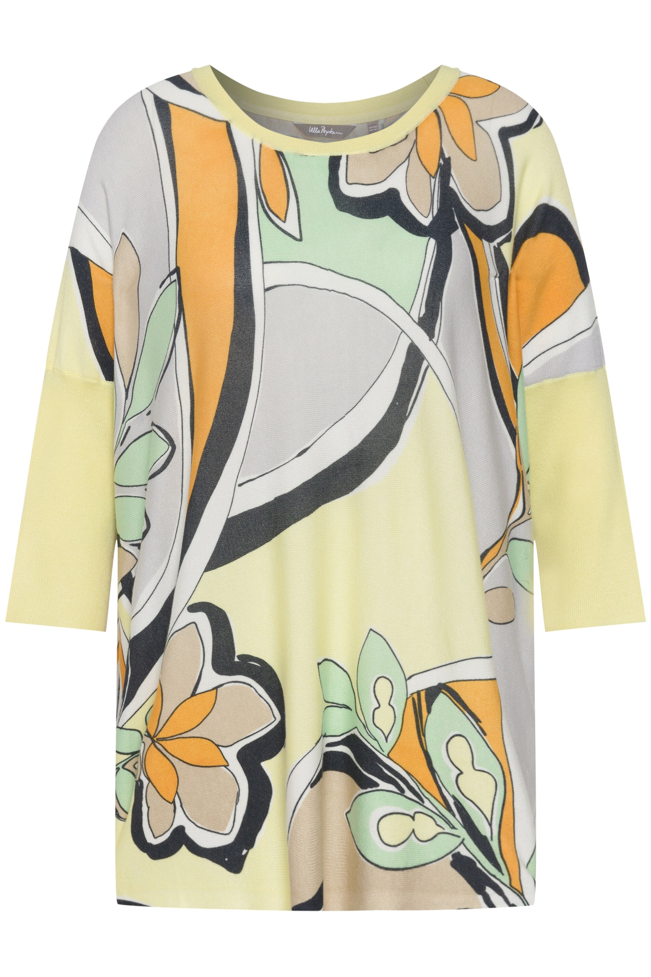 Ulla Popken Oversizepullover in Mischfarben: Vorderseite