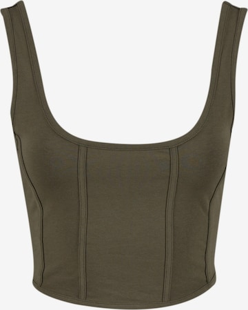 Urban Classics Top in Groen: voorkant