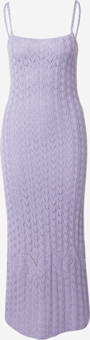 florence by mills exclusive for ABOUT YOU Knitted dress 'Flower Market' in Purple: front