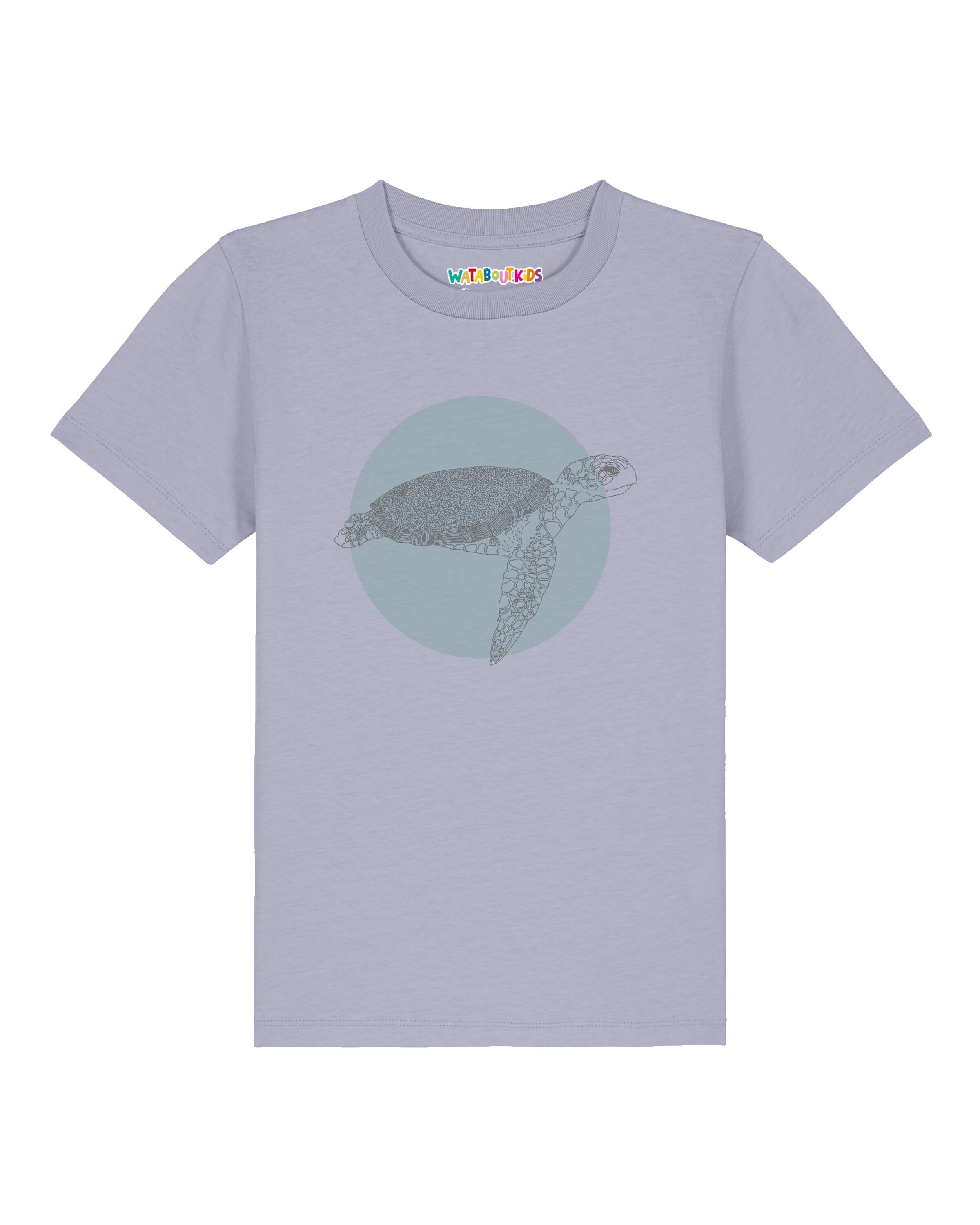 T-Shirt 'Meeresschildkröte' watabout.kids en bleu : devant