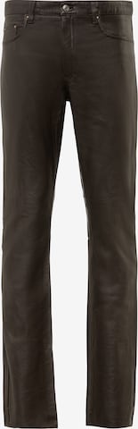 Coupe slim Pantalon 'No. 3 TR' RICANO en marron : devant