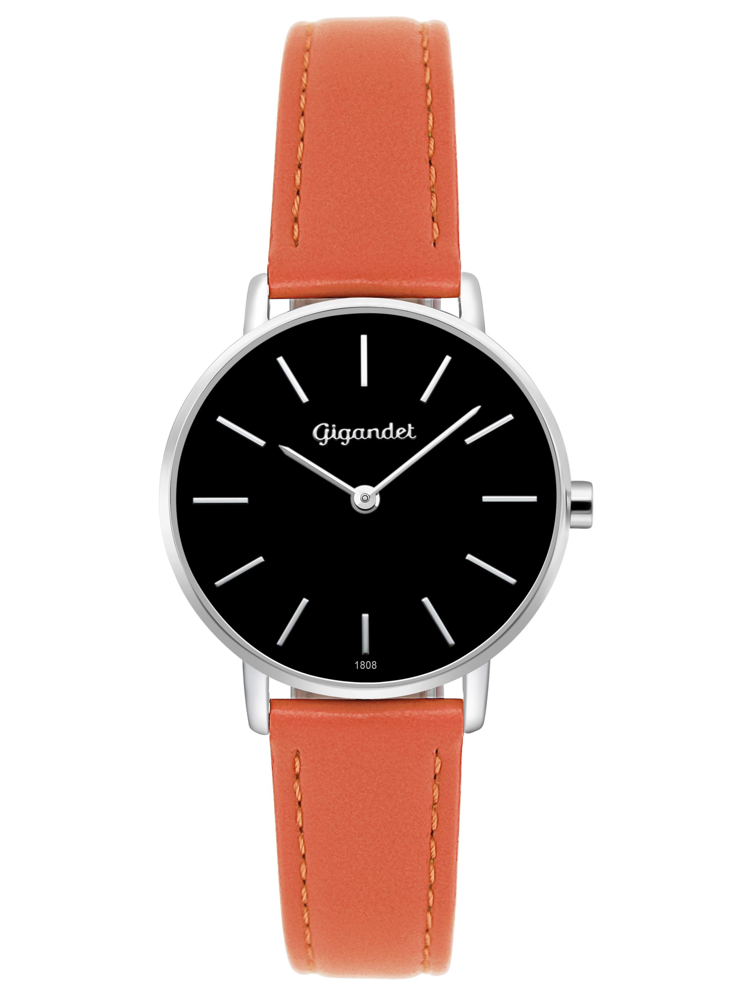 Gigandet Analog Watch 'MINIMALISM' in Orange: front