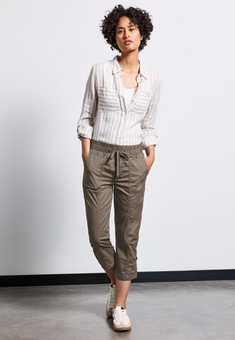 STREET ONE Slimfit Hose in Braun