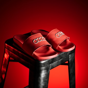 ADIDAS PERFORMANCE - Zapatos para playa y agua 'Audi F1 Team Adilette' en rojo