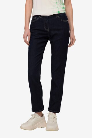 LAURASØN Regular Jeans in Black: front