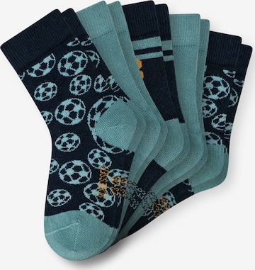 SCHIESSER Socks 'Stars' in Green: front