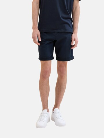 TOM TAILOR Slimfit Shorts in Blau: predná strana