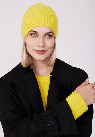 Style Republic Kaschmirmütze in Gelb: Vorderseite