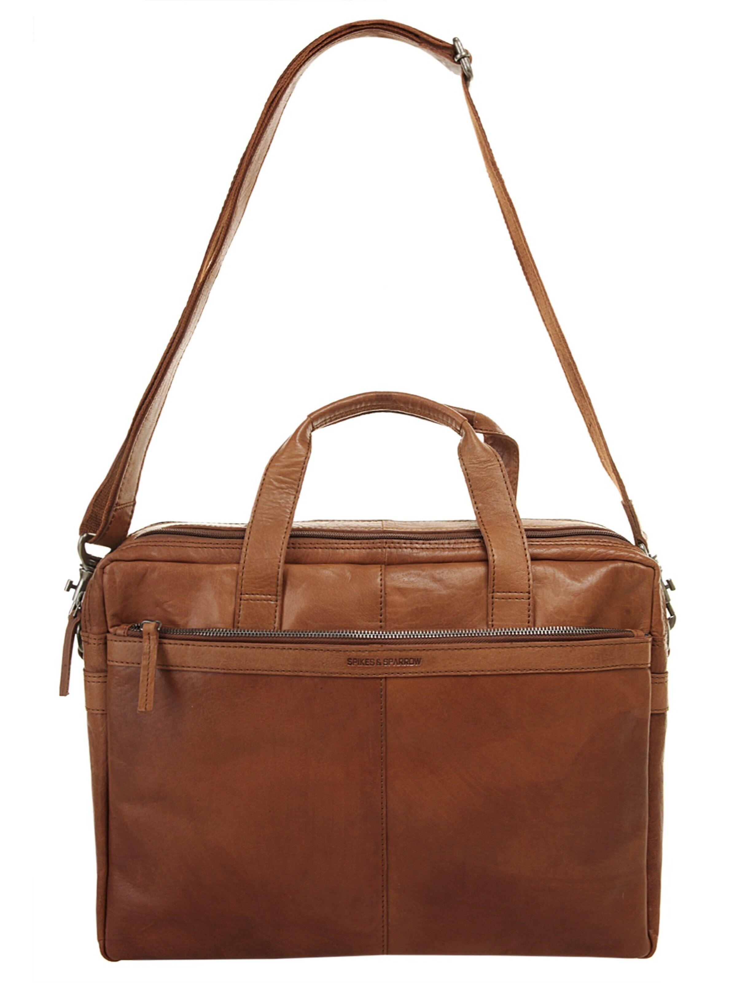 Spikes & Sparrow Briefcase in Brown
