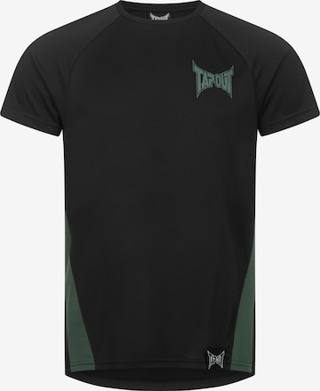 TapoutTehnička sportska majica - crna boja: prednji dio