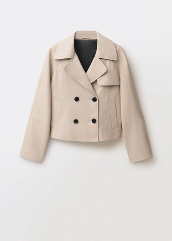 MANGO Trenchcoat 'Stone' in Grau: Vorderseite