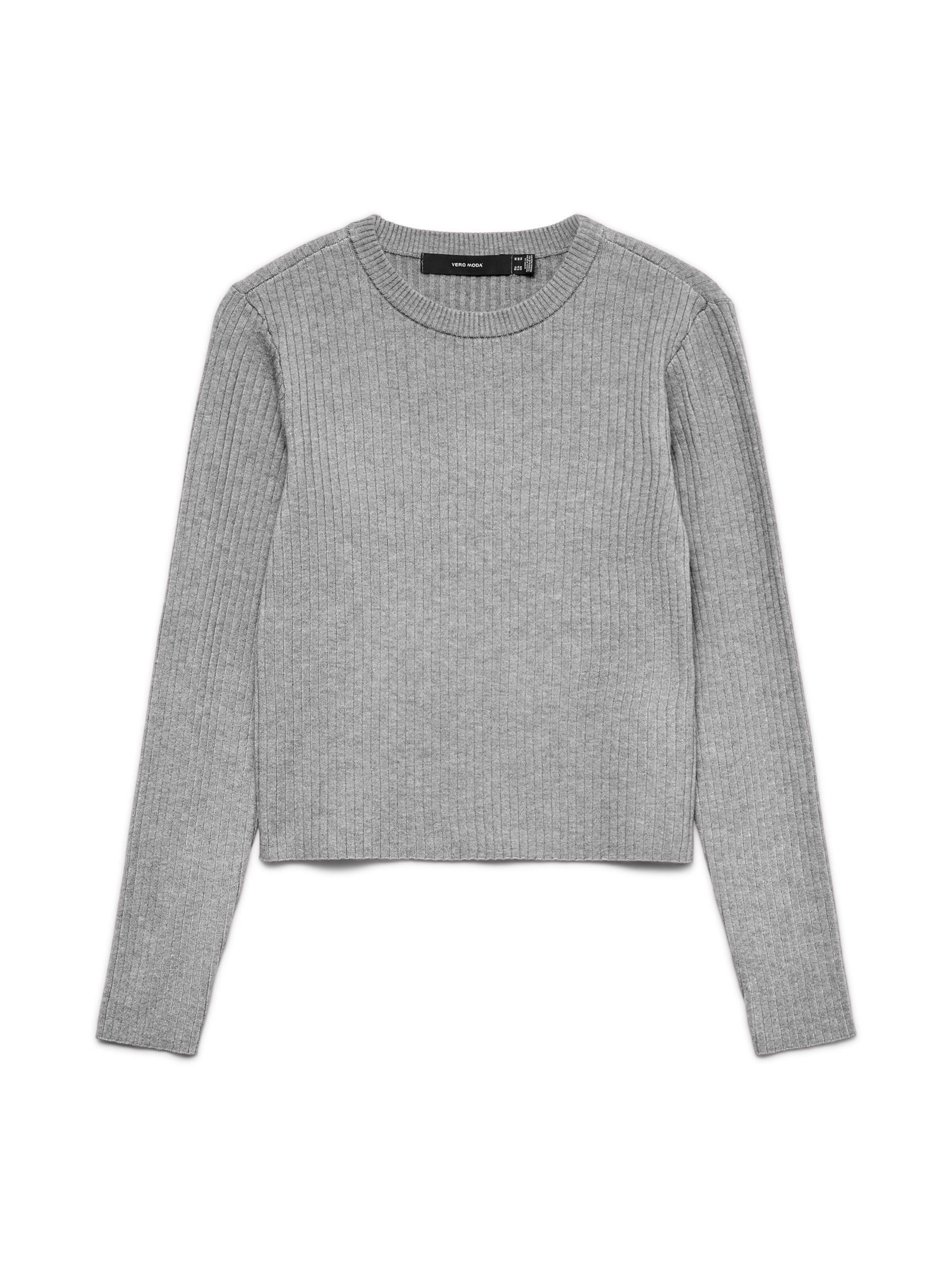 Pull-over 'VMFOOLIVE' VERO MODA en gris : devant