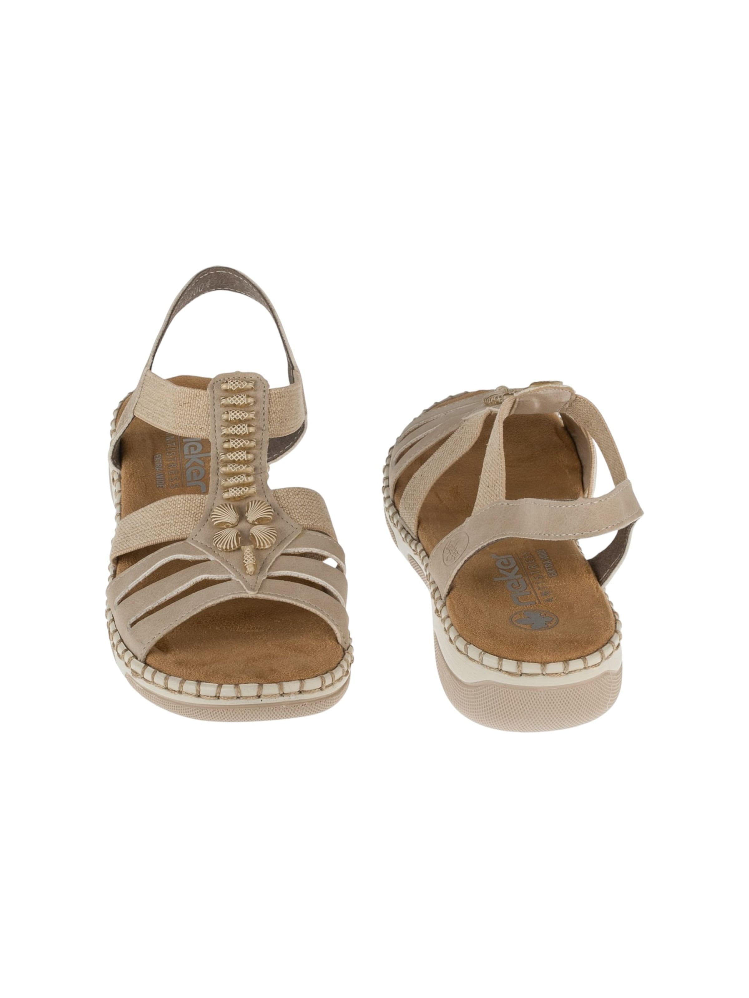 Rieker Sandal 'Rieker 66201' i beige