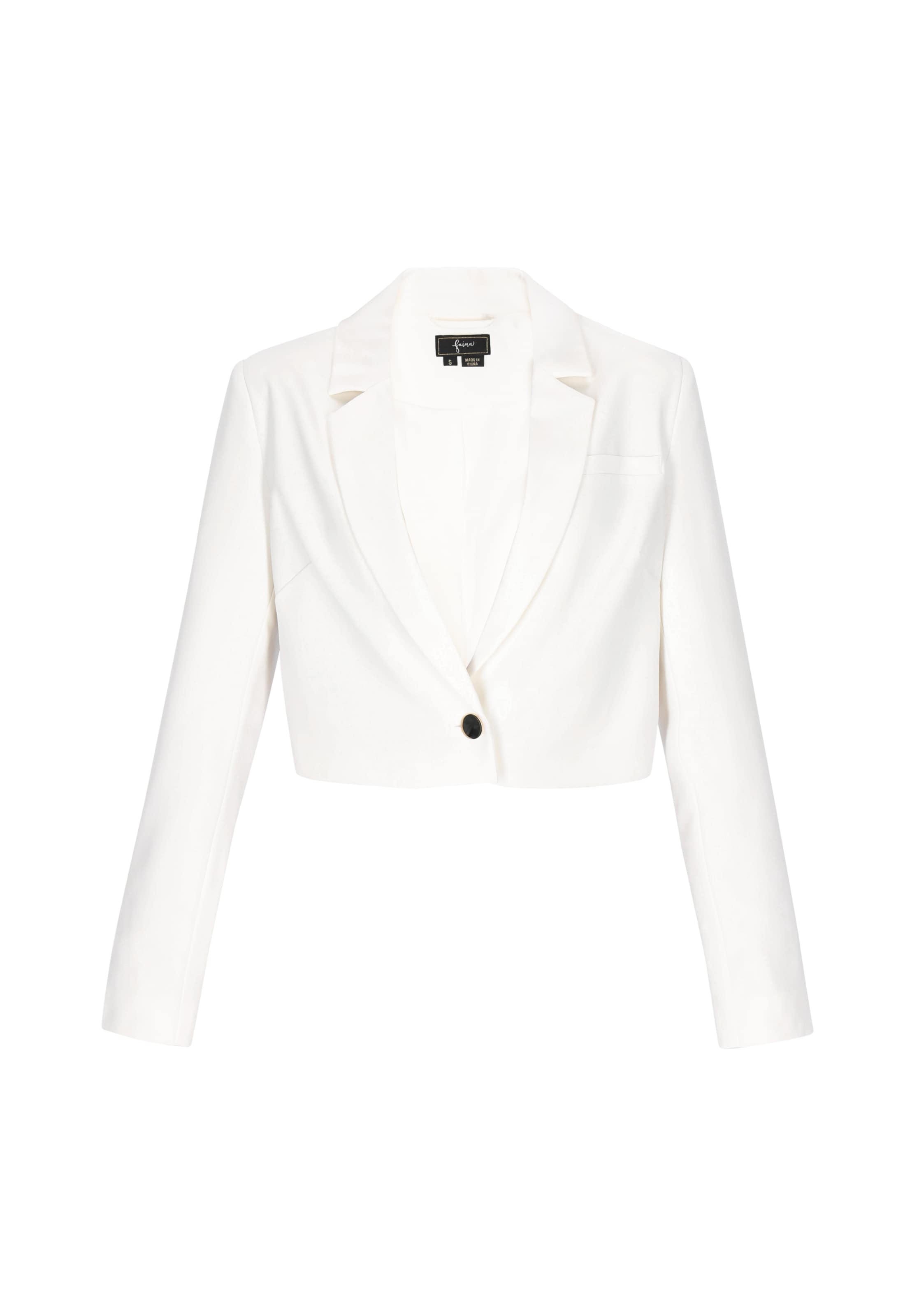 faina - Blazer en blanco: frente