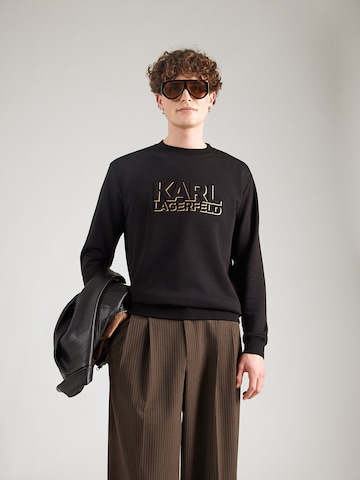 Karl Lagerfeld Μπλούζα φούτερ σε μαύρο: μπροστά