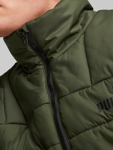 PUMA Funkcionalna jakna 'Essentials+' | zelena barva