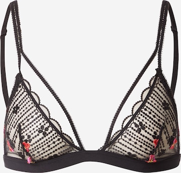 ETAM Kolmio Rintaliivi 'DRAMA' värissä musta: etupuoli