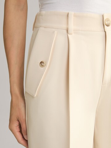 JOOP! Regular Pleat-front trousers in Beige