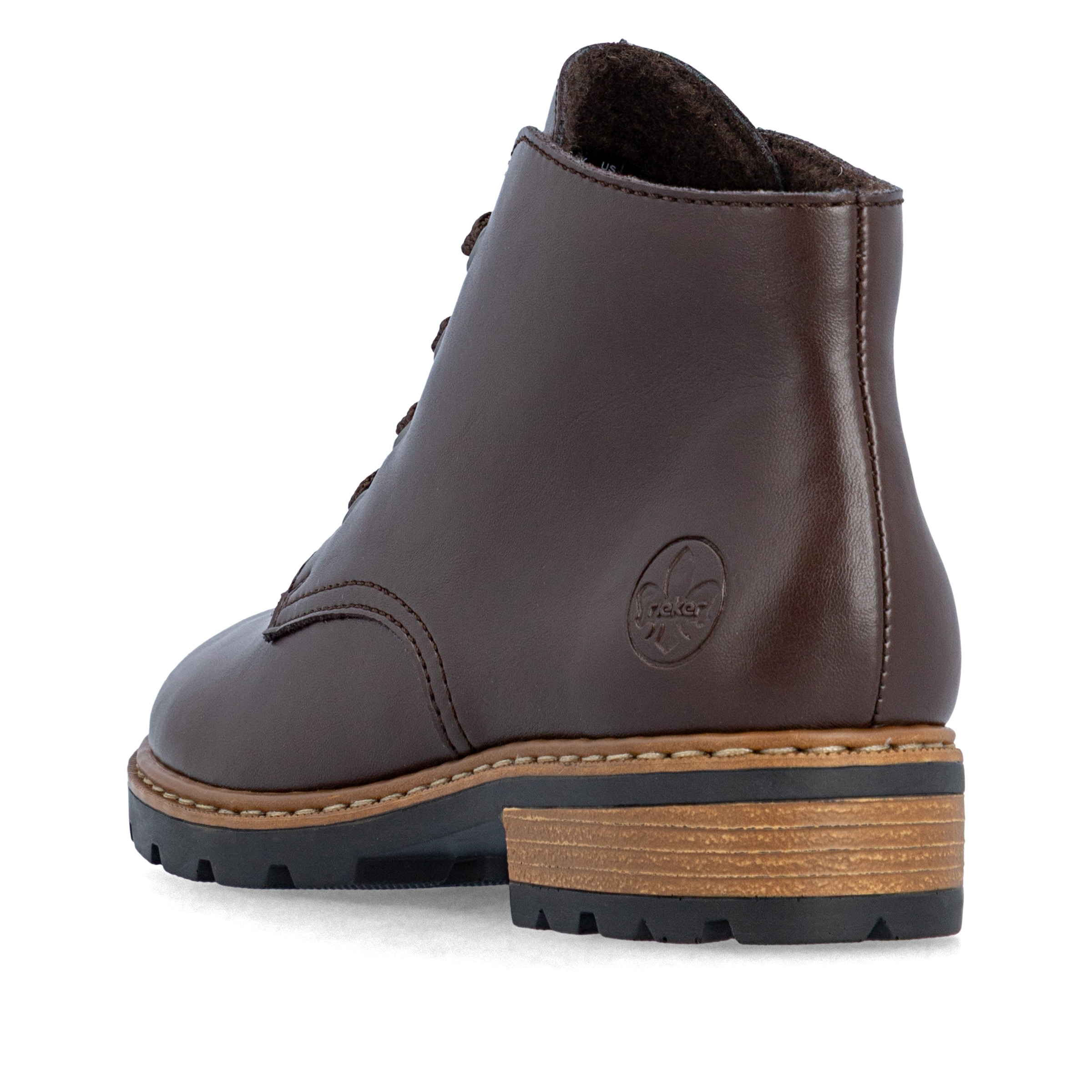 Bottines à lacets Rieker en marron