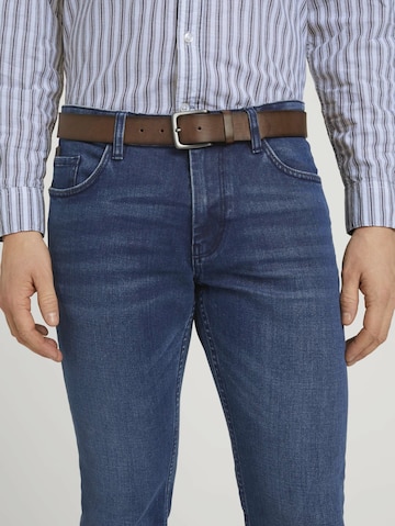 TOM TAILOR Belt 'Scott' in Brown