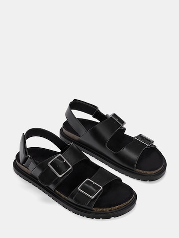 Sandales Pull&Bear en noir