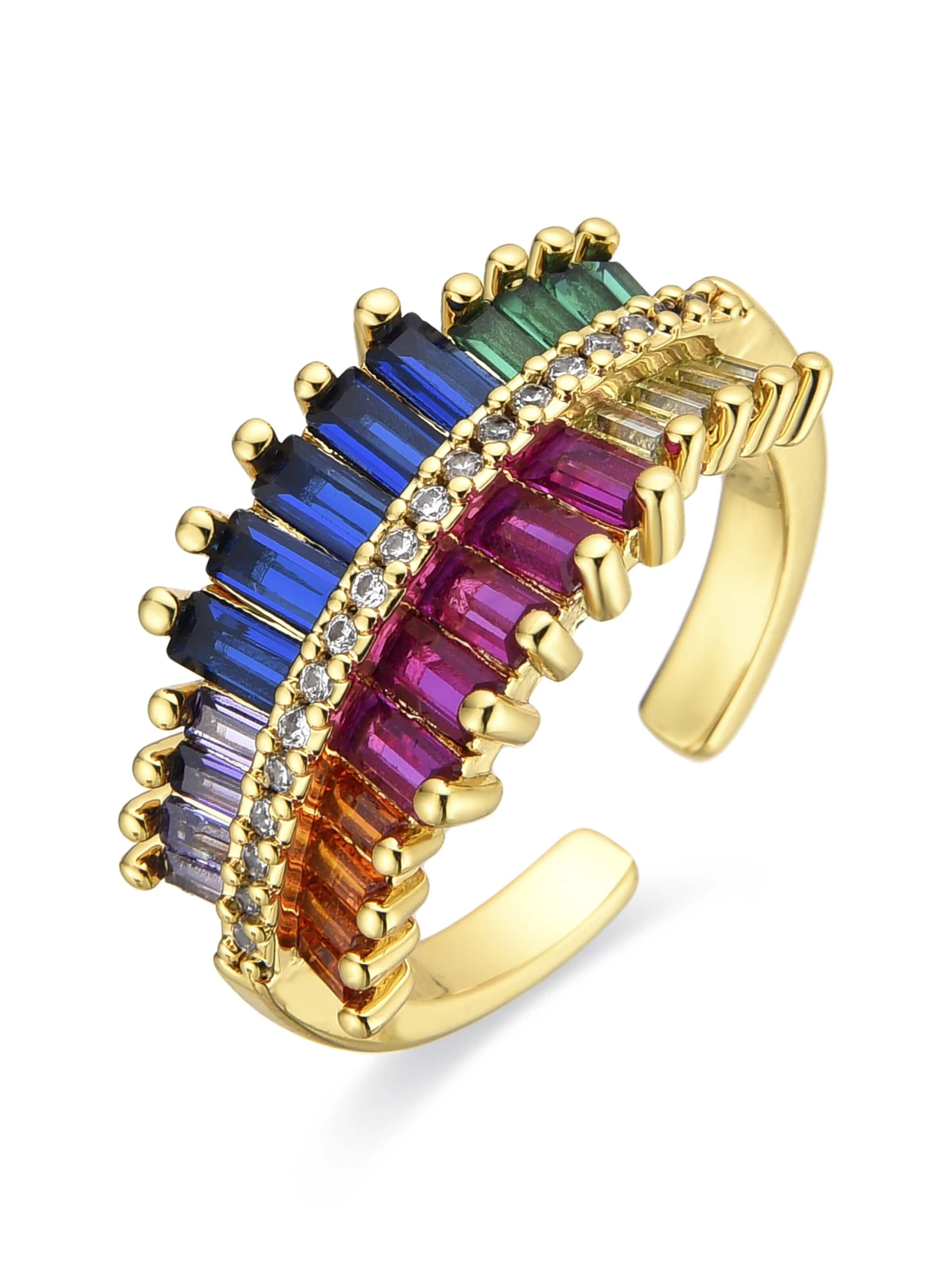 Luxenter Ring 'Osere'‌‌‌‌‌‌‌‌‌‌ in Mischfarben: Vorderseite