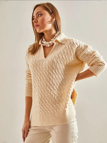 Bianco Lucci Kampsun 'Pullover', värv beež