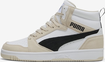 PUMA High-Top Sneakers 'Rebound v6' in Beige: front