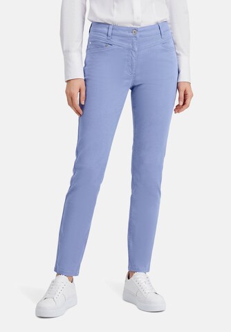 Betty Barclay Slimfit Casual-Hose Slim Fit in Blau: Vorderseite