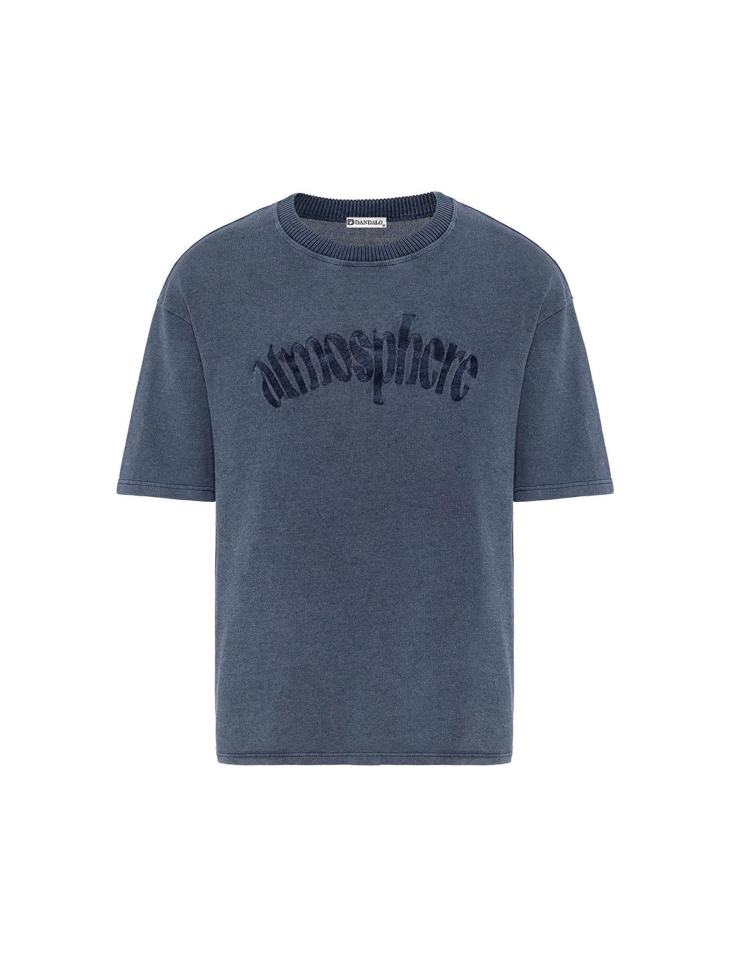 T-Shirt Dandalo en bleu : devant