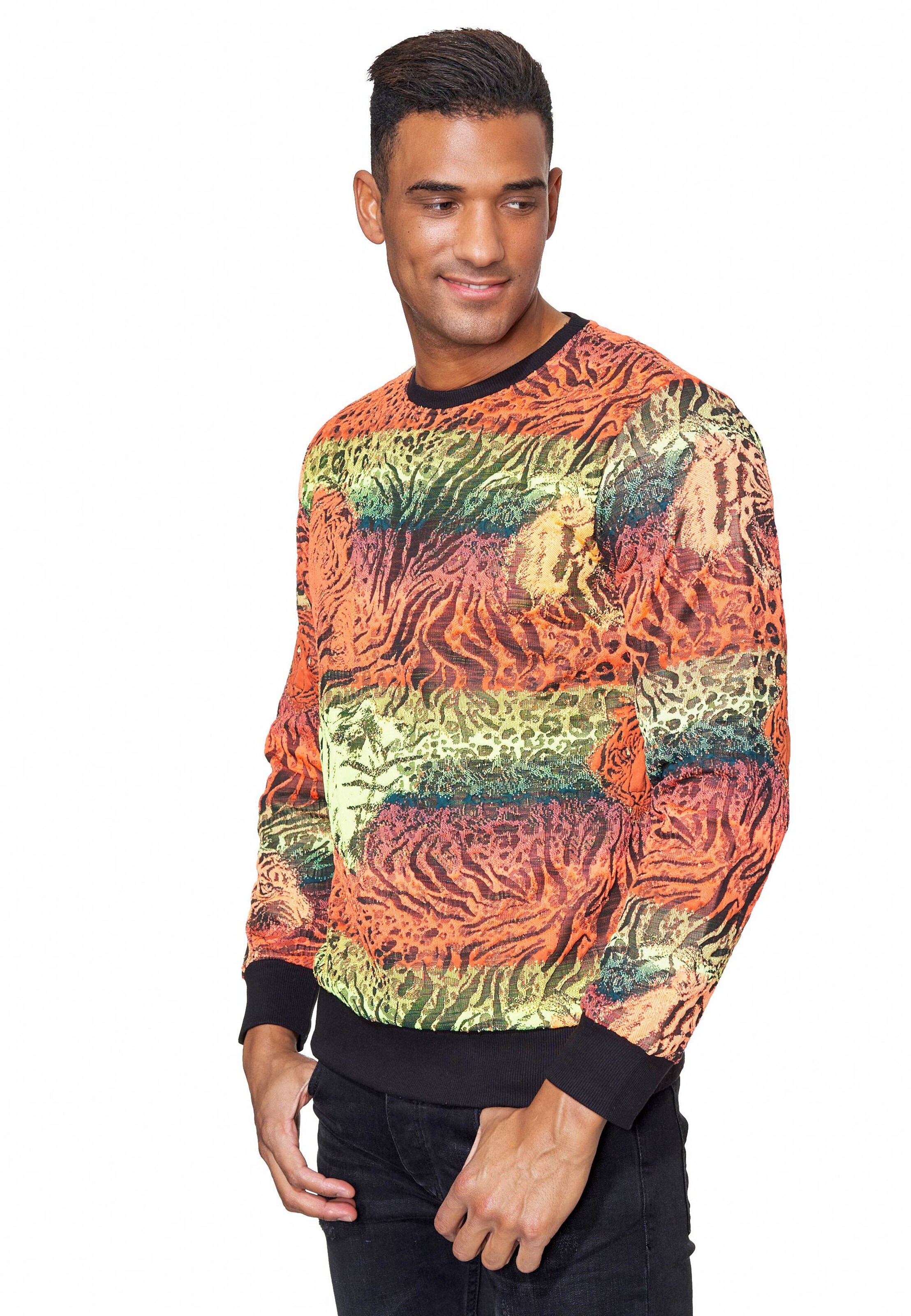 Rusty Neal Sweatshirt in Orange: Vorderseite