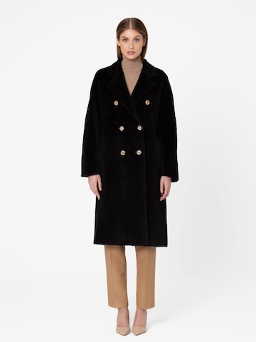 Giodoro - Sobretudo de inverno 'Adioro Black Alpaca Coat' em preto