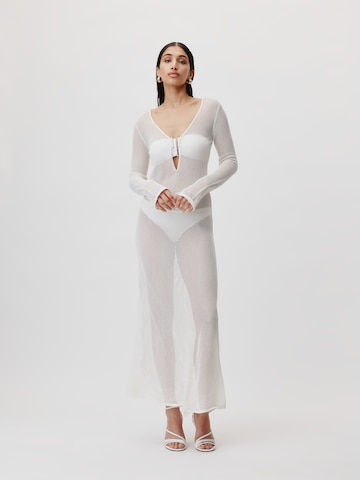 LeGer by Lena Gercke Трикотажное платье 'Eske' в Белый