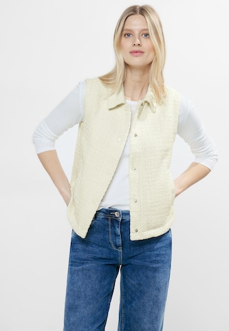 CECIL Vest in Beige: front