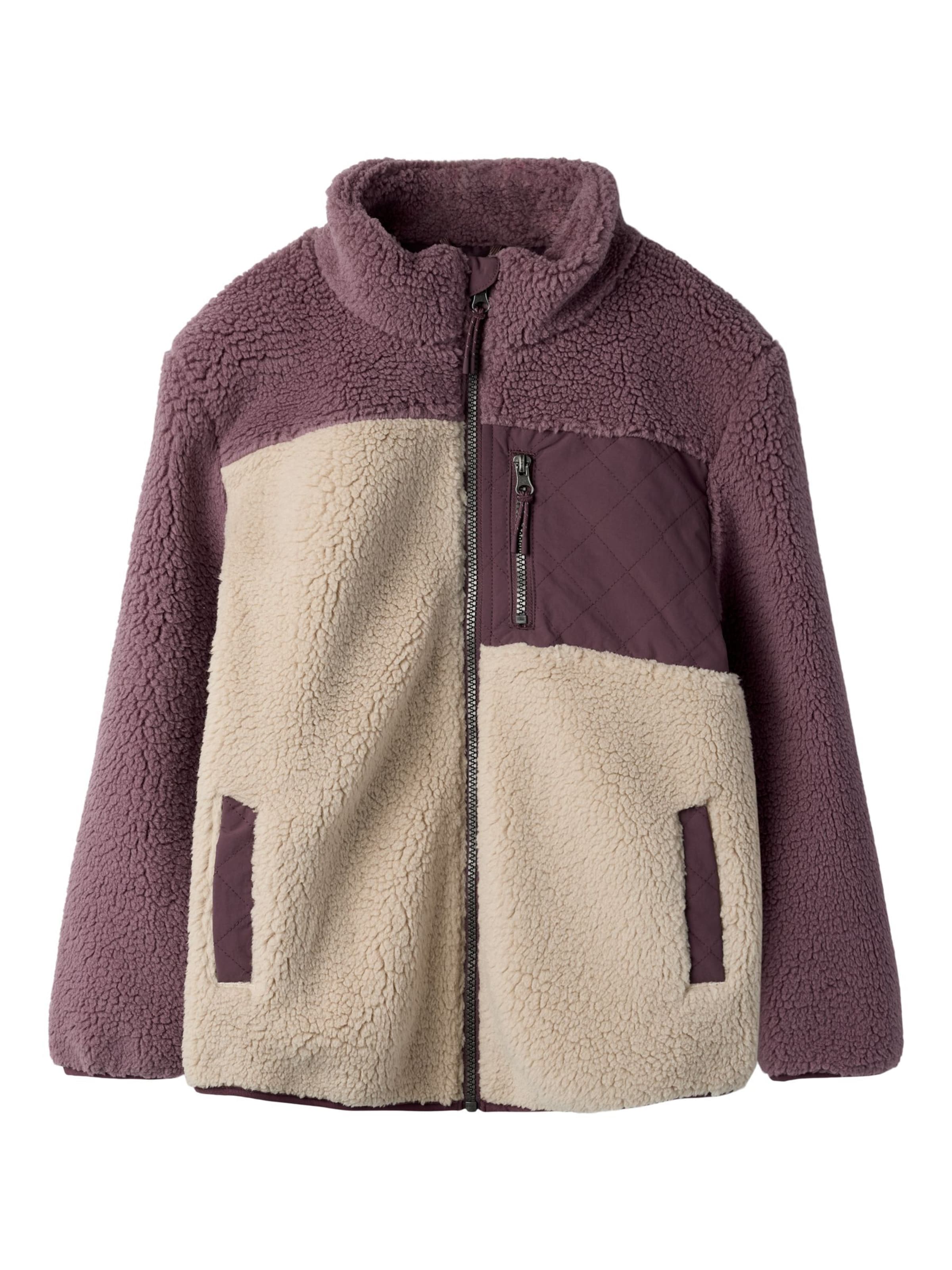 NAME IT Fleecejacke in Beige: Vorderseite