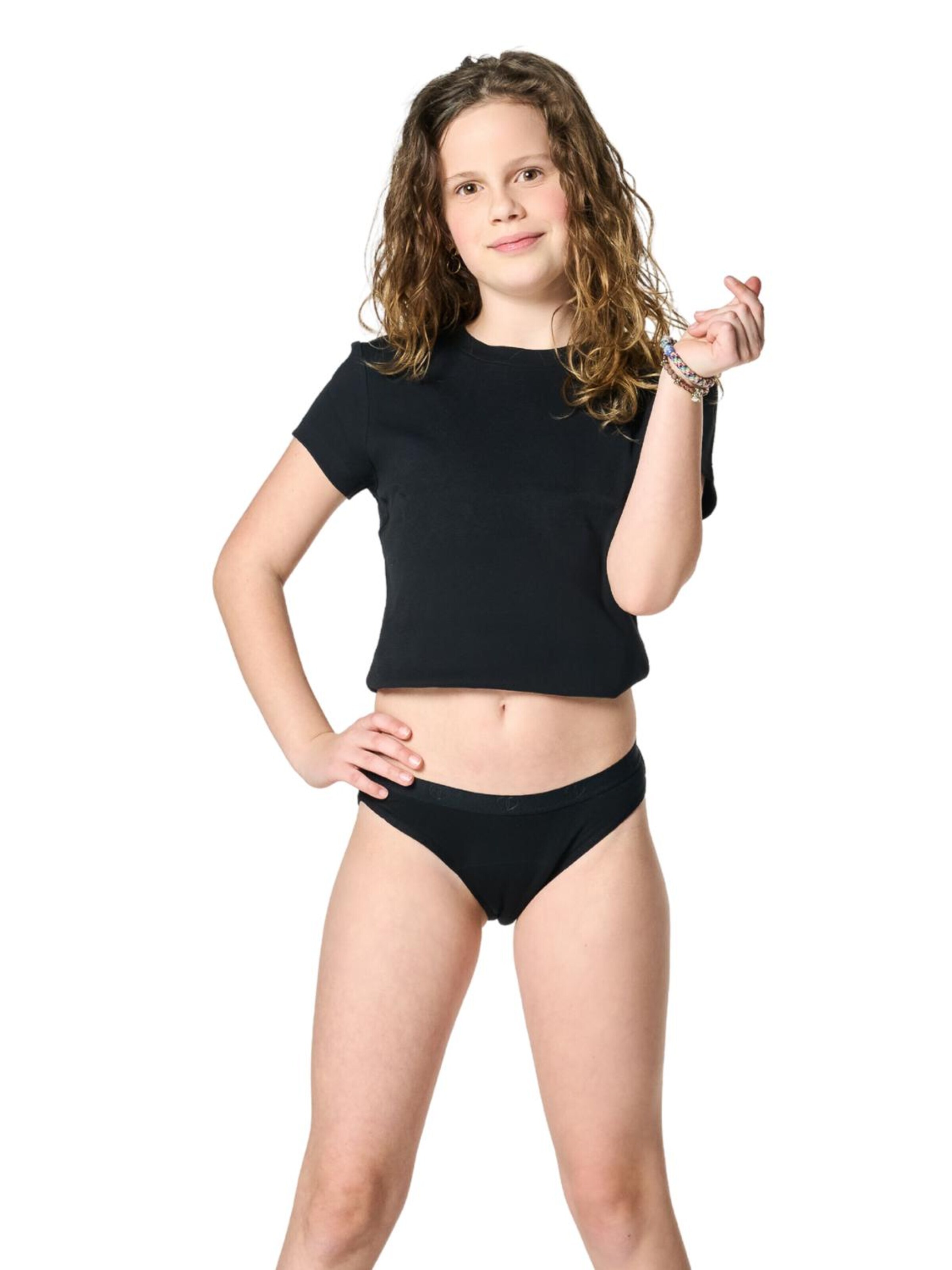 Moodies Undies Onderbroek 'Bikini Undie gemiddeld' in Zwart: voorkant