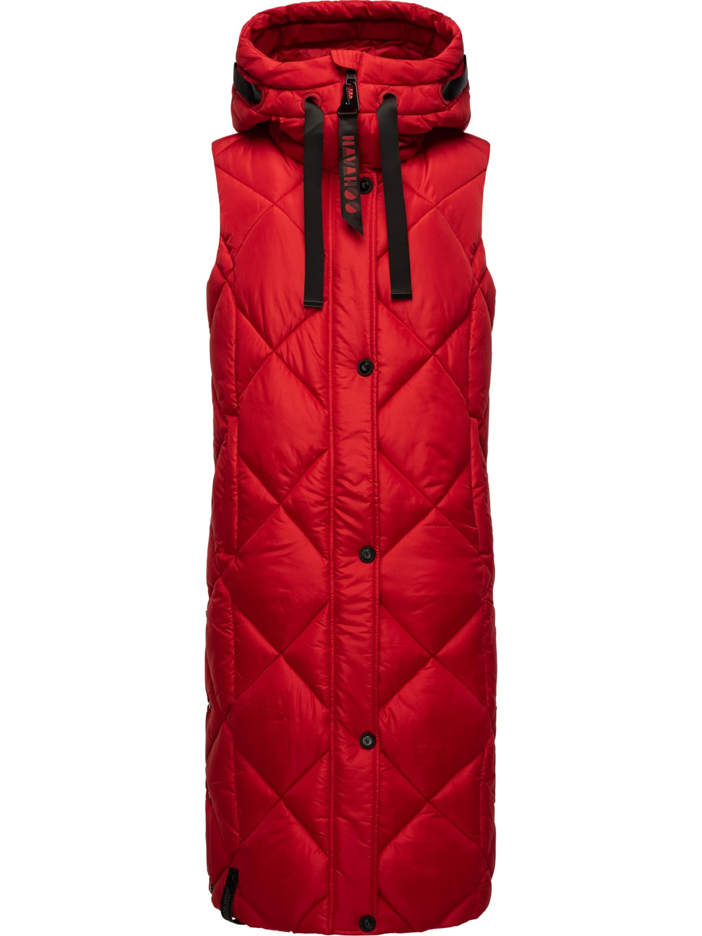NAVAHOO Vest 'Schnuckel' in Red: front