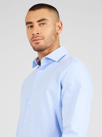 SEIDENSTICKER Slim fit Button Up Shirt in Blue