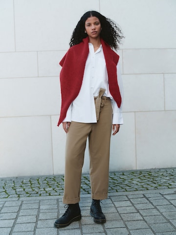 Next Loosefit Chino kalhoty – hnědá