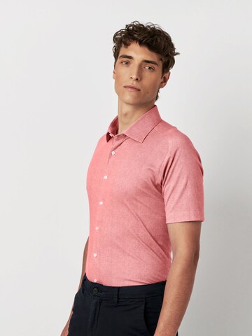 DESOTO Slim fit Button Up Shirt in Orange: front