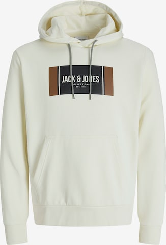 Sweat-shirt 'JJHayato' JACK & JONES en blanc : devant