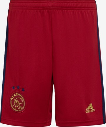 ADIDAS PERFORMANCE Workout Pants 'Ajax 22/23' in Red: front