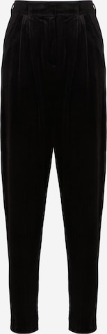 Vero Moda Tall Tapered Pleat-Front Pants 'CORRIE' in Black: front