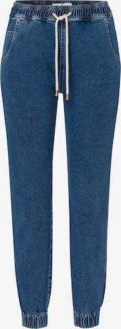 Cross Jeans Tapered Pants in Blue: front