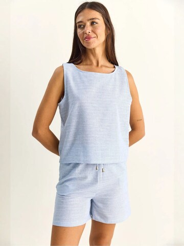 Bianco Lucci Hausanzug 'Zweiteiliges Set'‌‌‌‌‌‌‌‌‌‌ in Blau