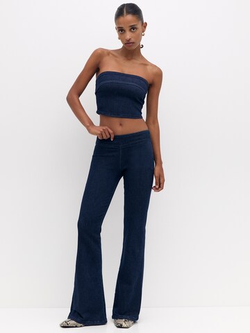 Pull&Bear Flared Jeggings - kék