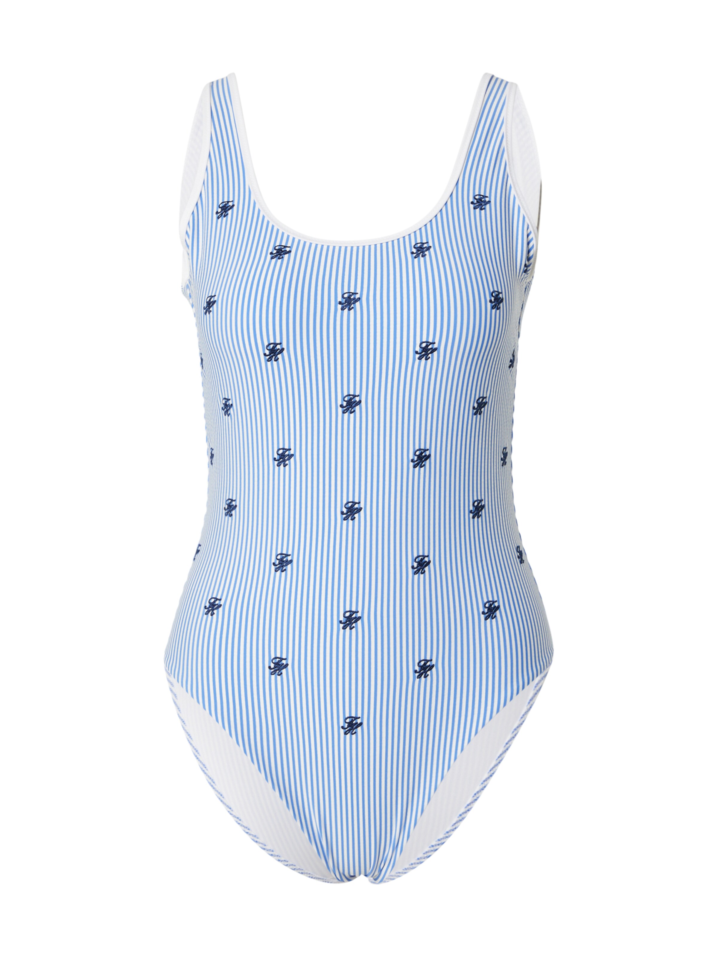 Bustier Maillot de bain TOMMY HILFIGER en bleu : devant