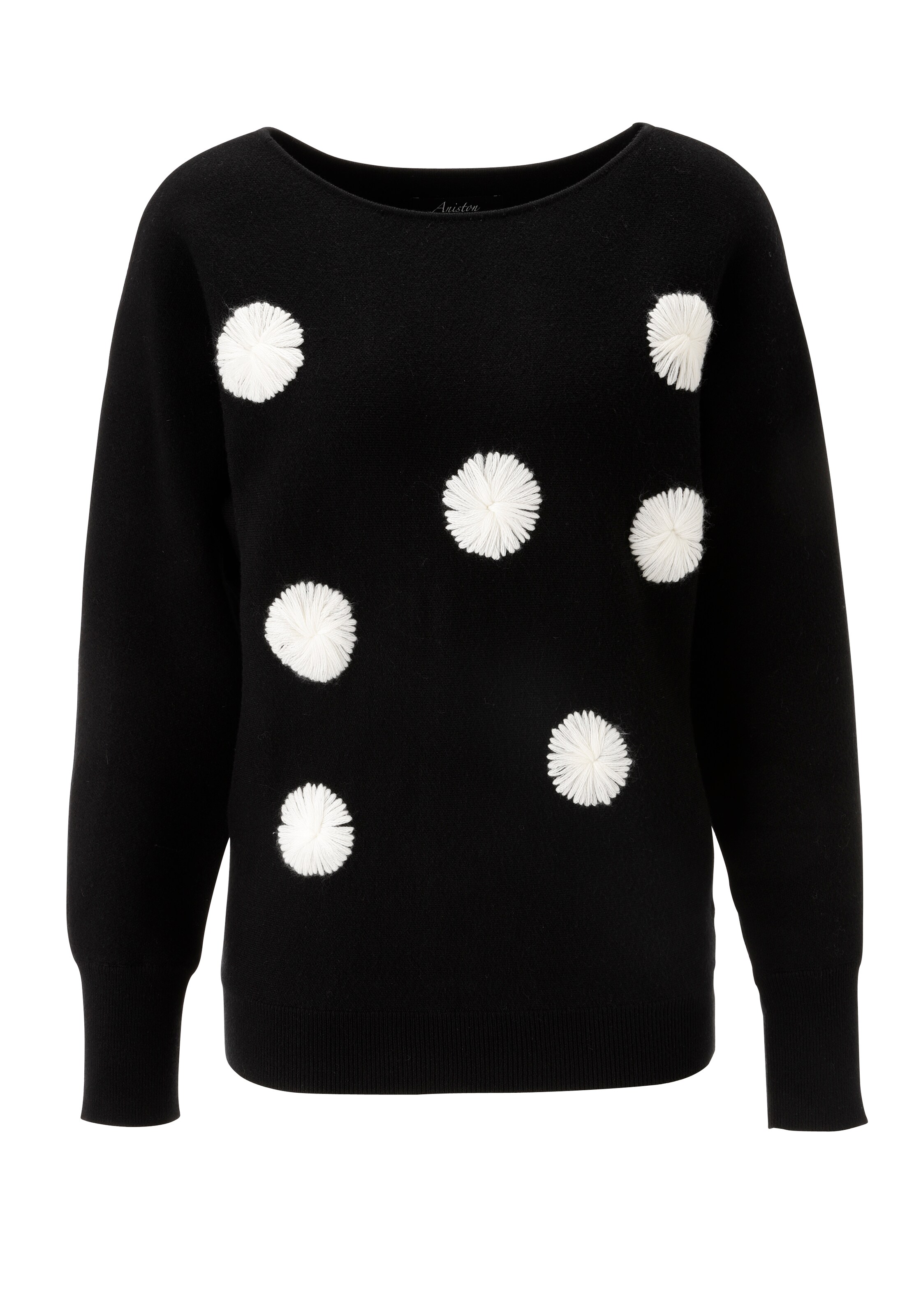 Aniston SELECTED Pullover in Schwarz: Vorderseite