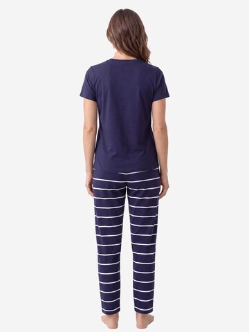SCHIESSER Pyjama 'Mix & Relax' in Blauw