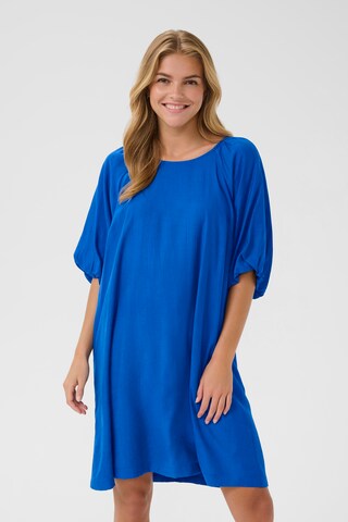 Cream Dress 'Estella ' in Blue: front
